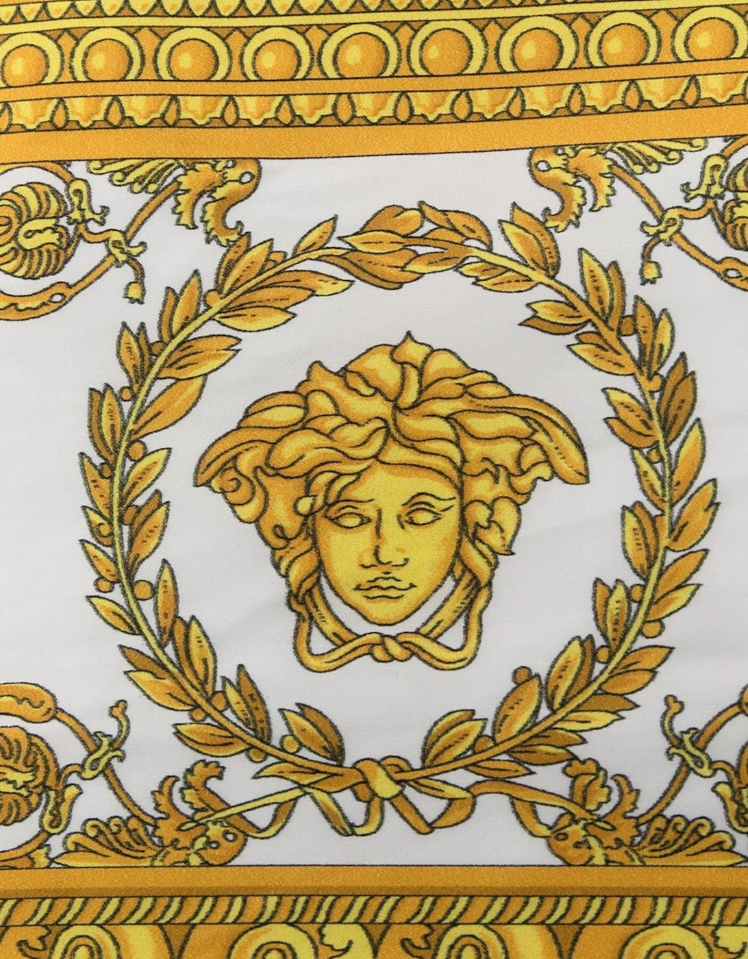 Baroque Bath Towel White