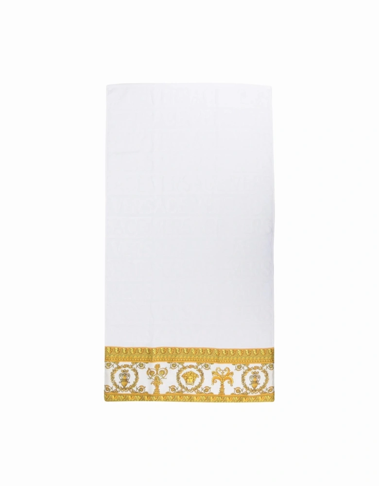 Baroque Bath Towel White
