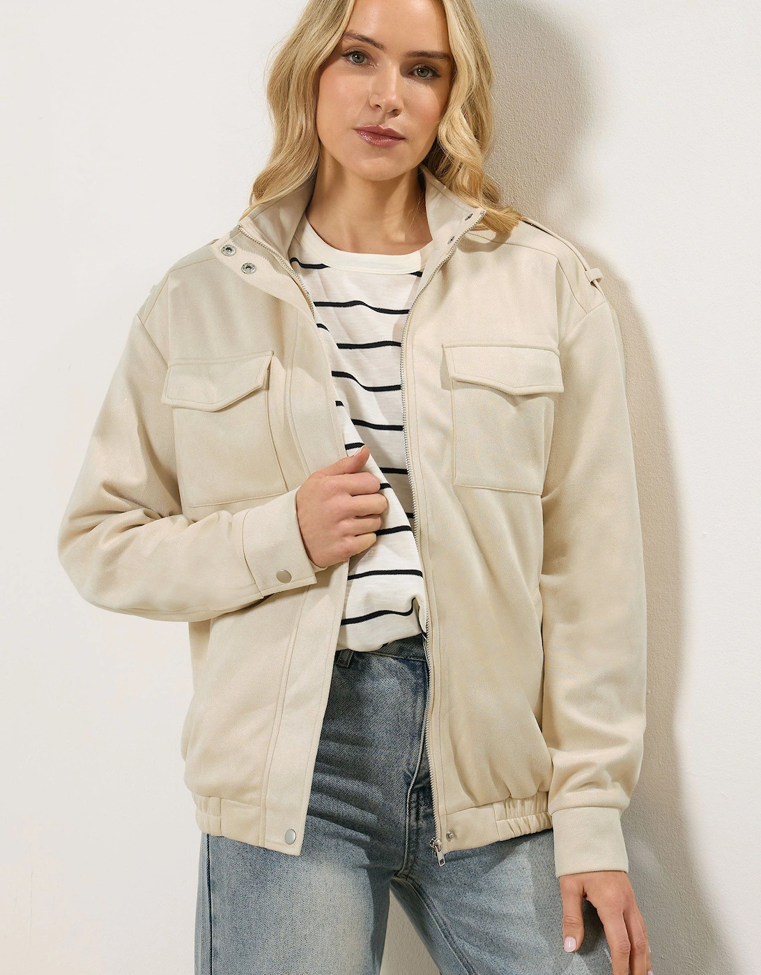 Tall Faux Suede Jacket, 2 of 1