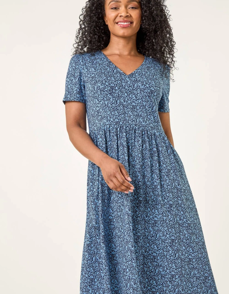 Petite Ditsy Floral Pocket Dress