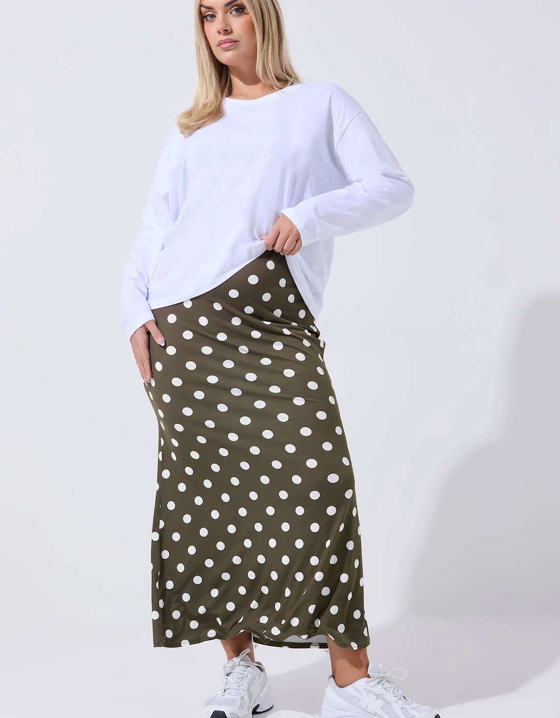 Polka Dot Midi Skirt, 2 of 1