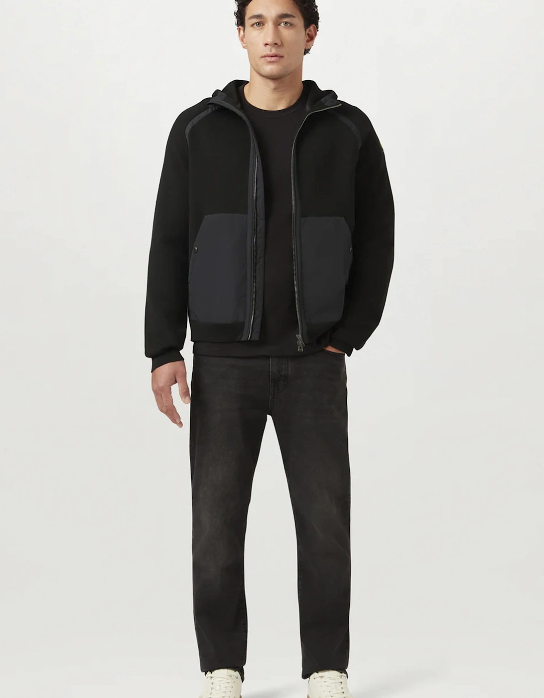 View Hooded Top Black