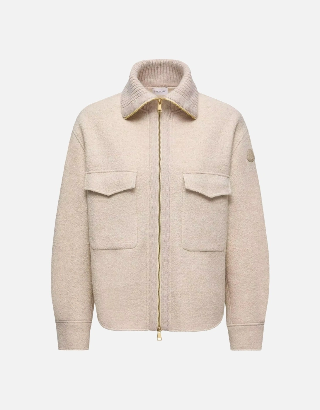 Womens Zip Overshirt Beige, 11 of 10