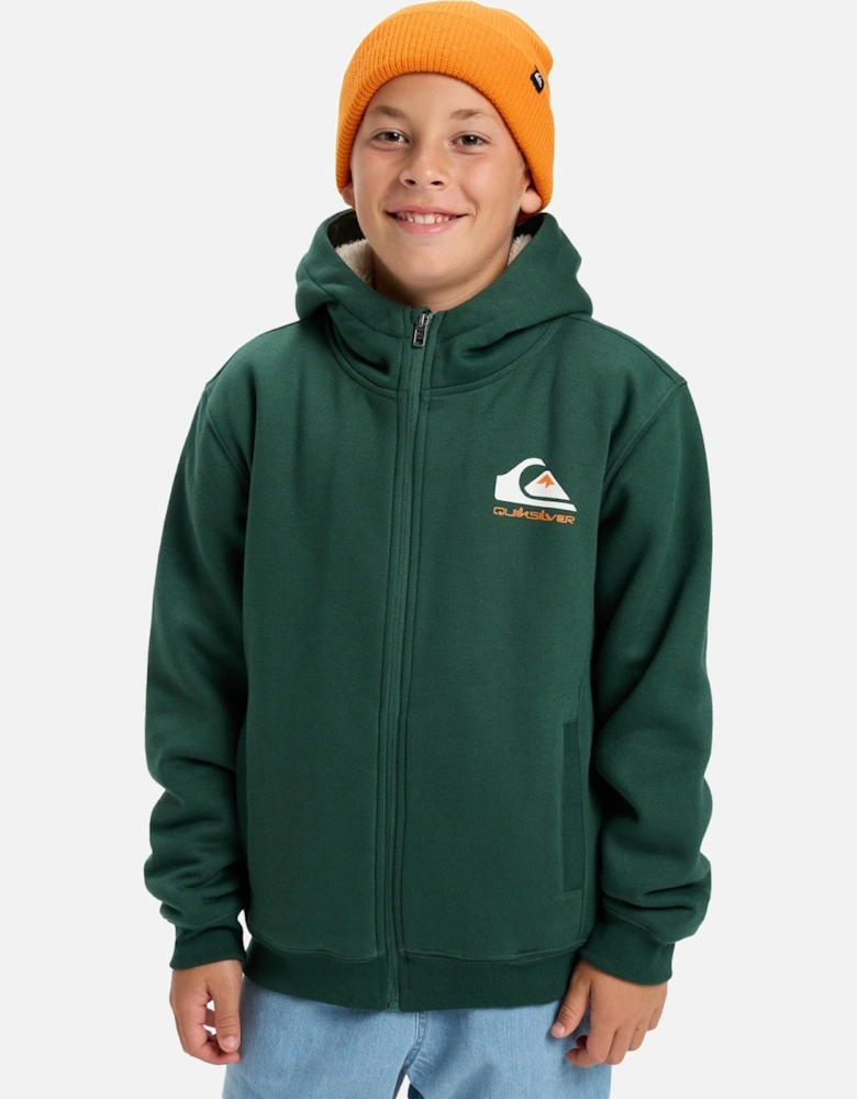 Kids Sherpa Full Zip Lined Hoodie