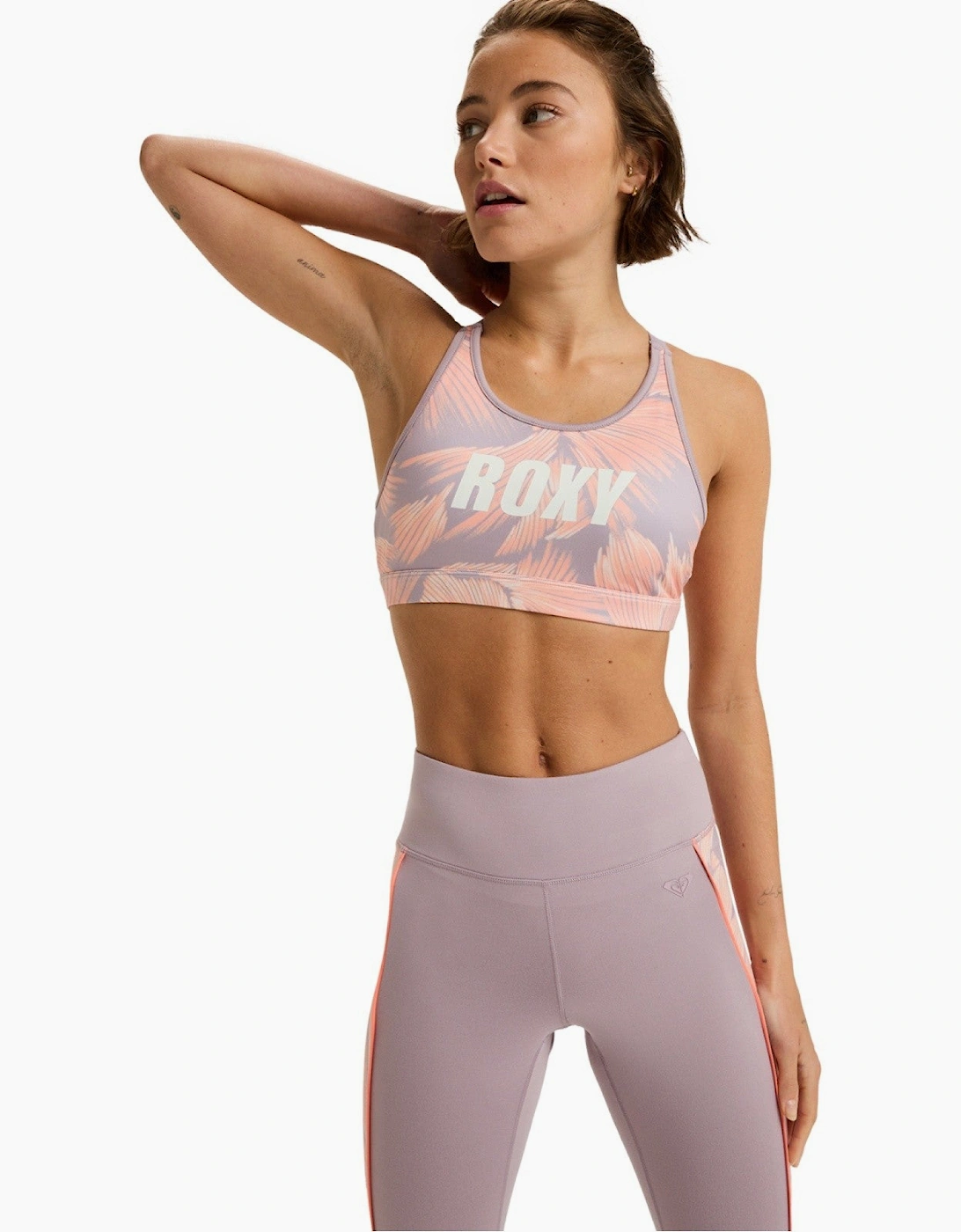 Roxy Women's Roxy Womens Everyday Flow Medium Support Sports Bra - Nirvana Sunflare Active