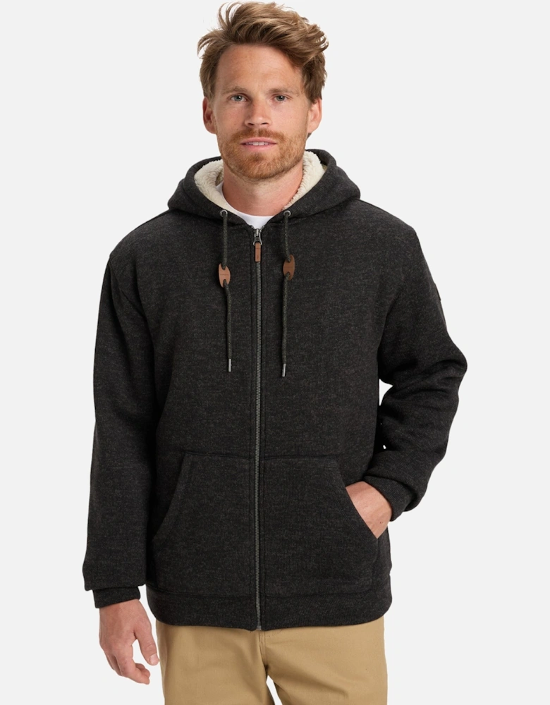 Mens Keller Sherpa Hooded Full Zip Fleece