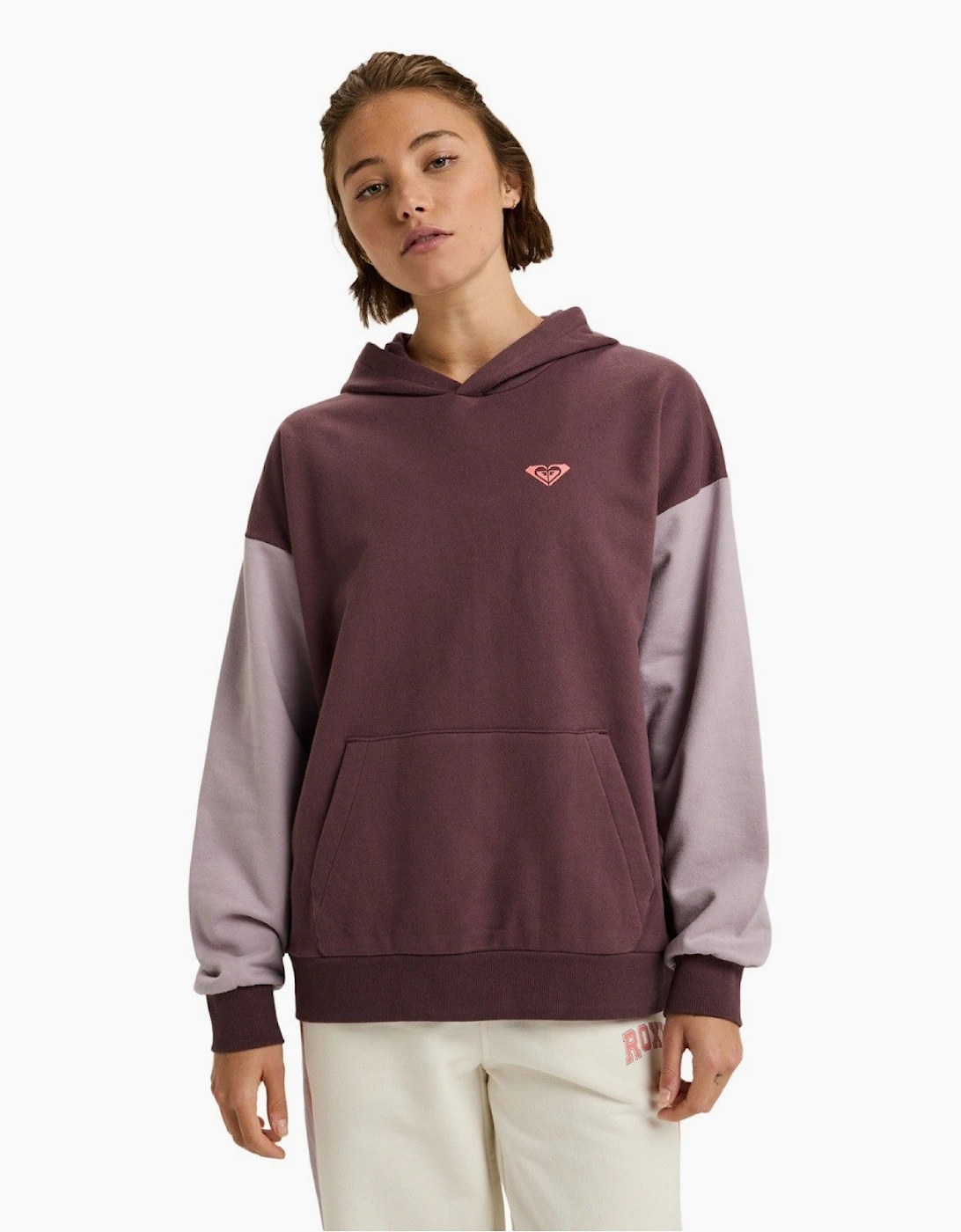 Roxy Women's Roxy Womens Essential Energy Terry Fleece Hoodie - Red