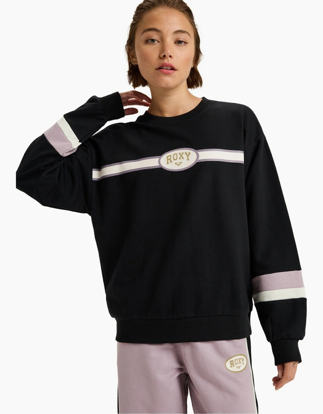 Roxy Women's Roxy Womens Essential Energy Timeless Sweatshirt - Black