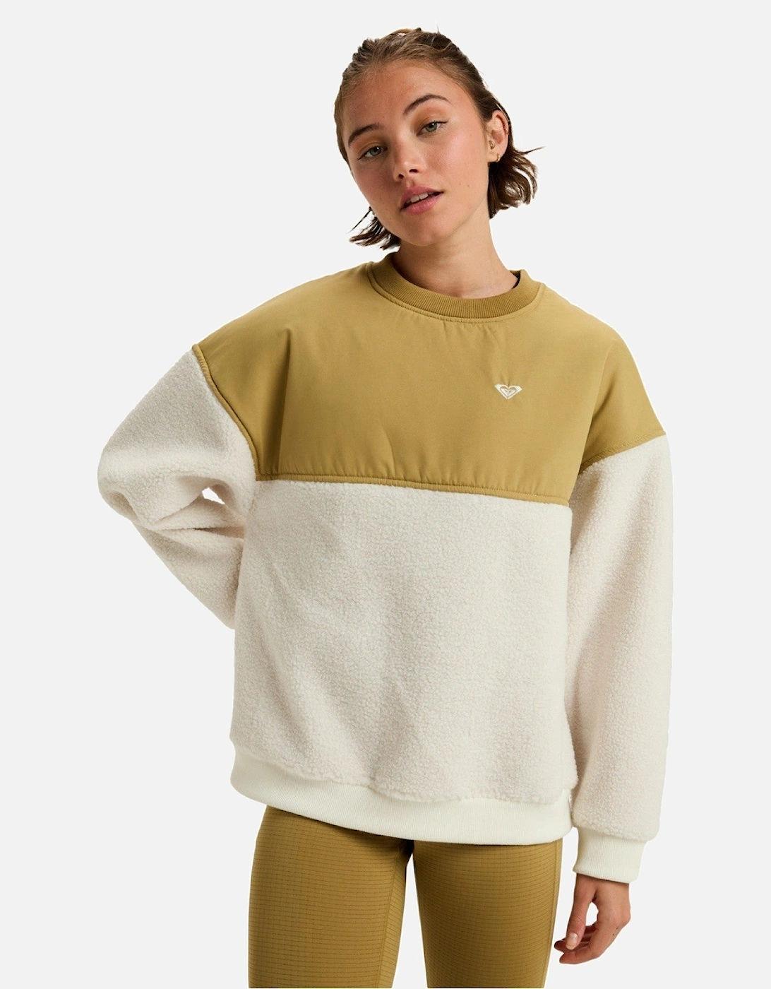 Womens Waves Of Warmth Oversized Fleece Sweatshirt, 2 of 1