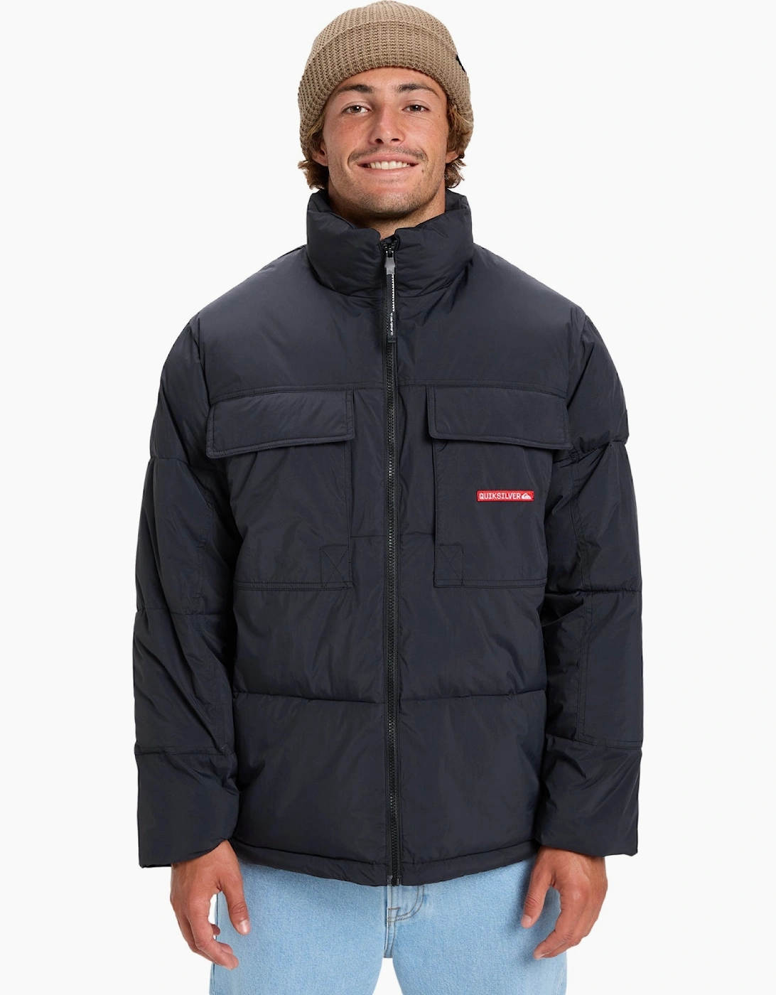 Quiksilver Men's Quiksilver Mens Stay Puff Waterproof Padded Jacket - Black