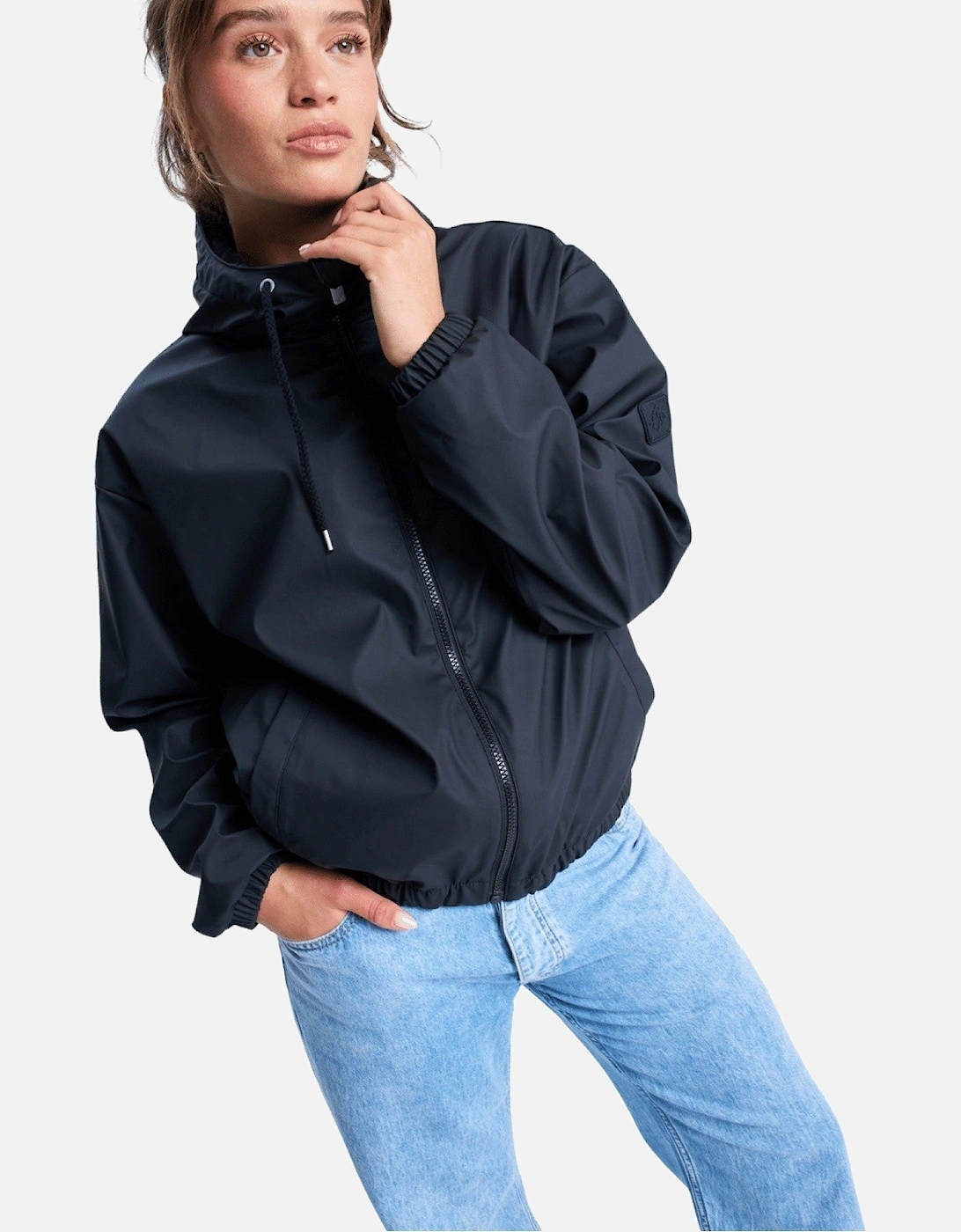 Womens Wait For Me Hooded Waterproof Jacket, 2 of 1