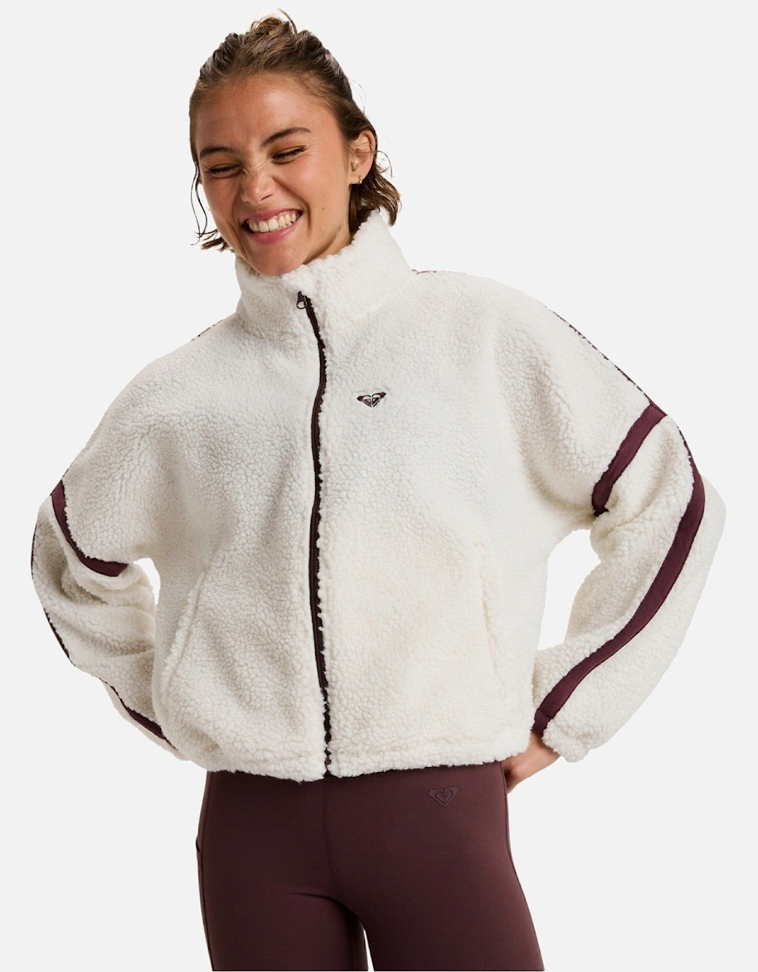 Womens Boundless Spirit Sherpa Full Zip Fleece, 2 of 1