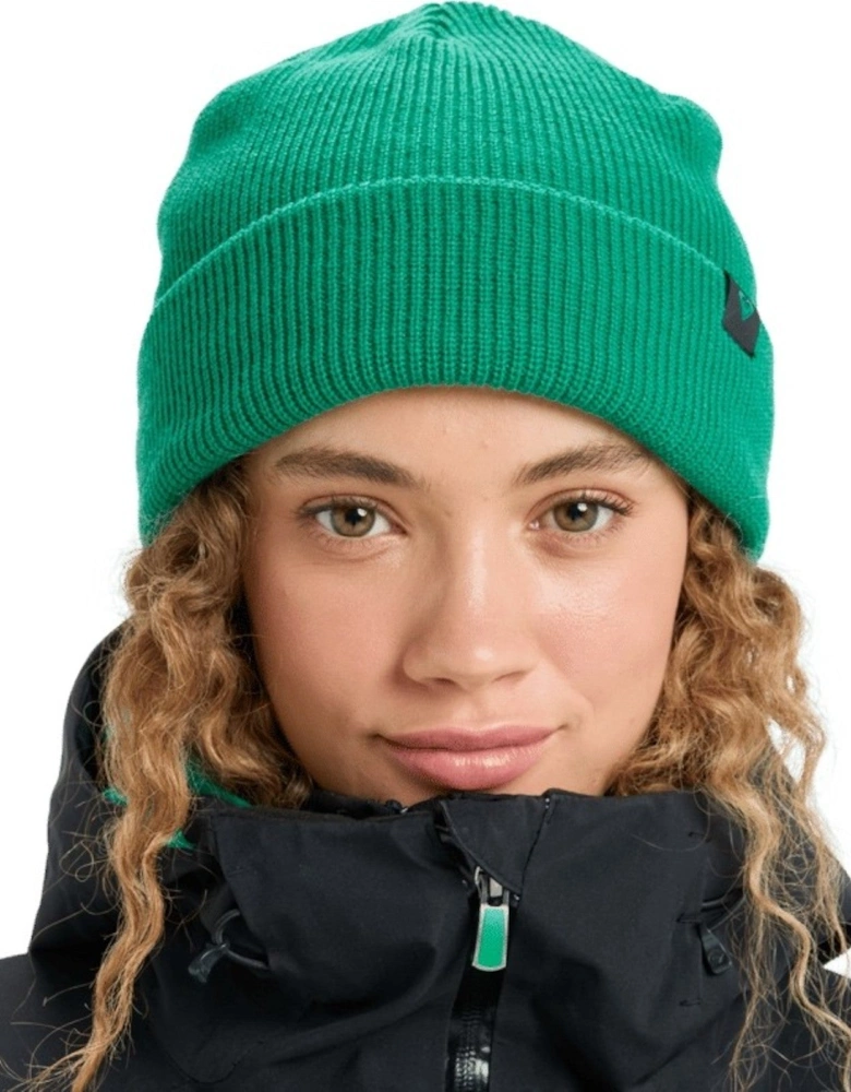 Womens Folker Rib Knit Beanie