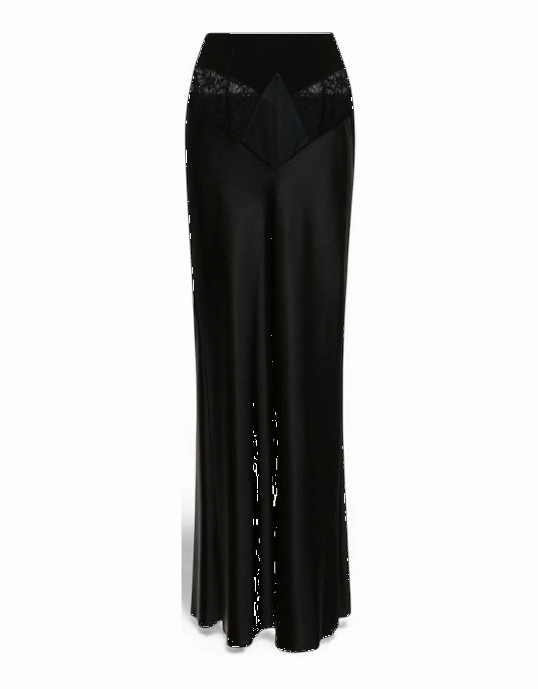 Satin Long Skirt Black, 2 of 1