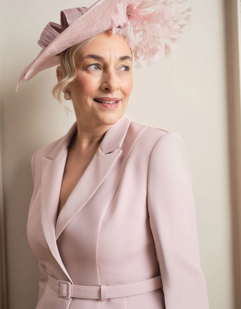 Lisa Tan Feather And Bow Detail Fascinator