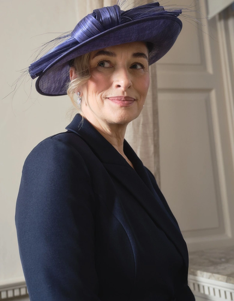 Lisa Tan Bow Detail Round Hat