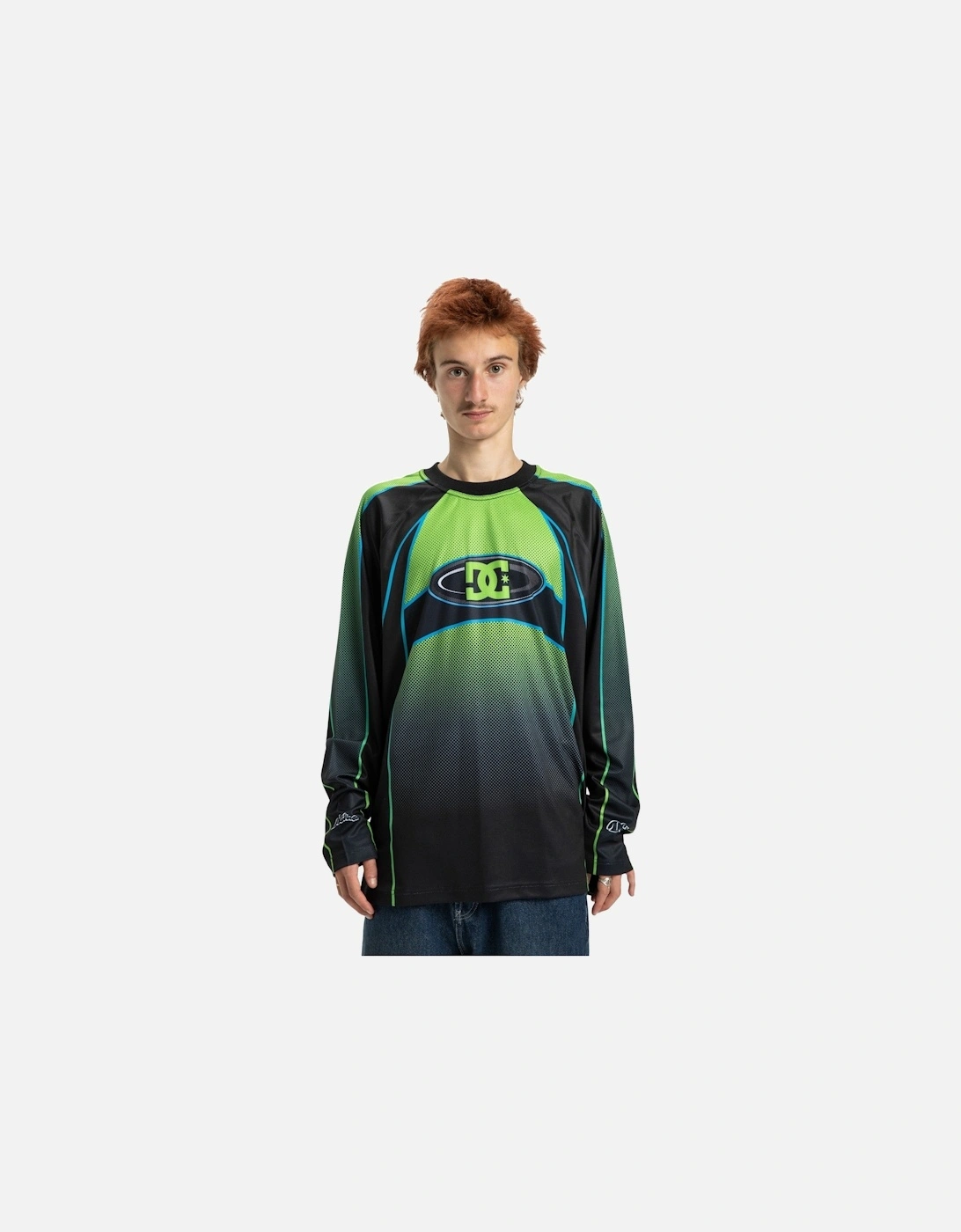 Mens Sylem Moto Jersey Long Sleeve T-Shirt, 2 of 1