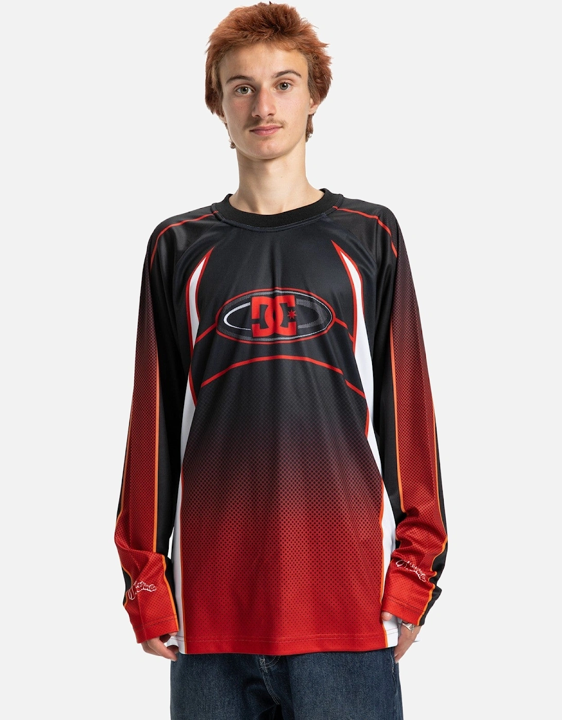 Mens Sylem Moto Jersey Long Sleeve T-Shirt, 2 of 1