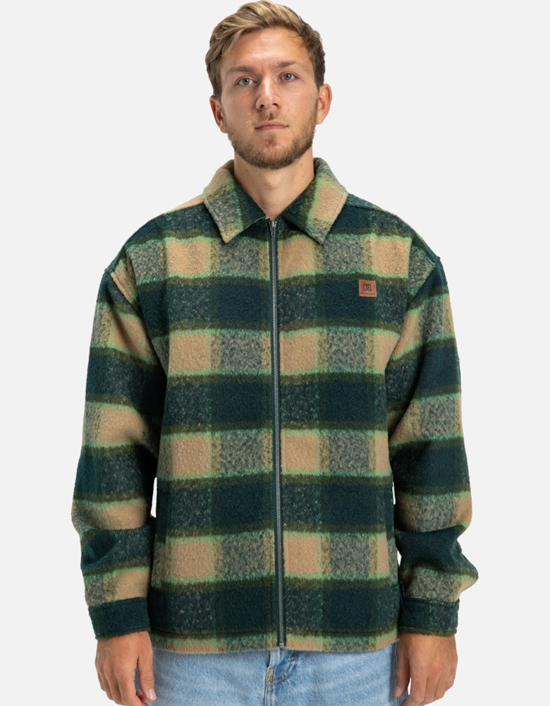 Mens Henderson Zip Up Overshirt Long Sleeve Shirt