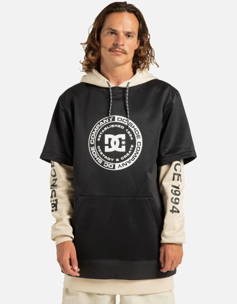 Mens Dryden Zip Pocket Fleece Hoodie