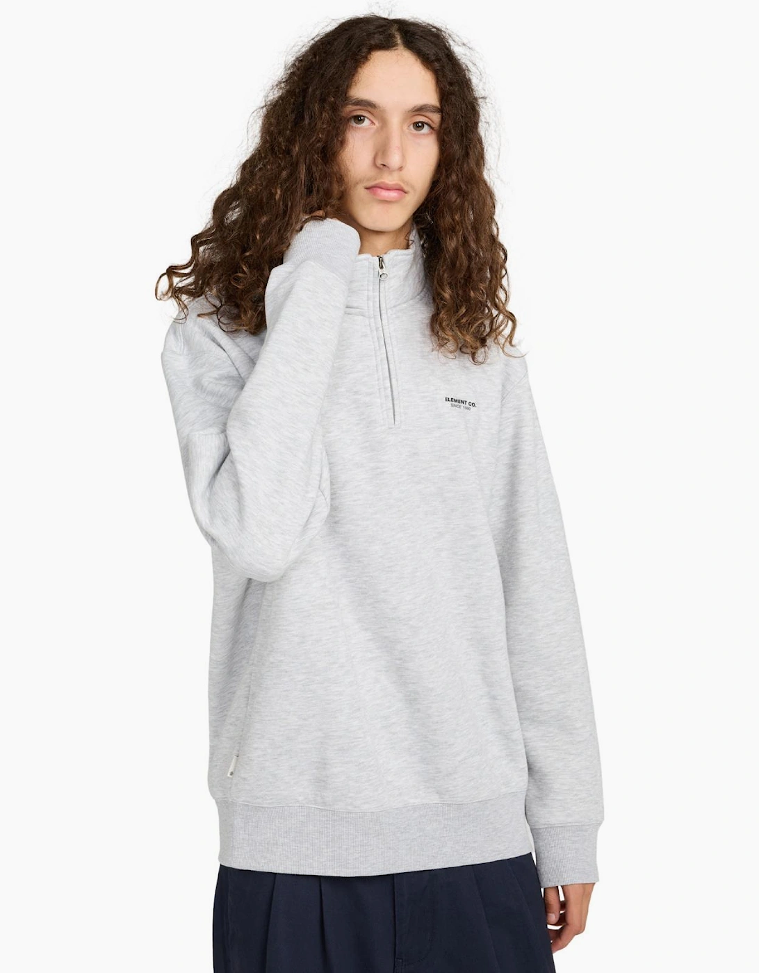 Element Men's Element Mens Element Co 1/2 Zip Sweatshirt - Grey
