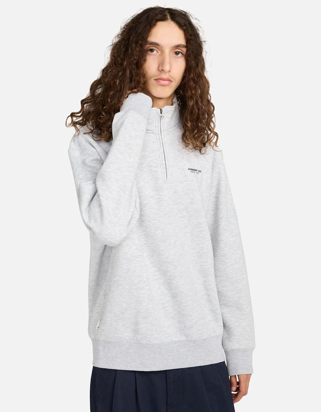 Mens Co 1/2 Zip Sweatshirt, 2 of 1