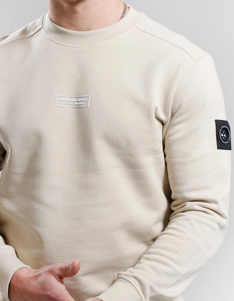 Siren Box Crewneck Sweatshirt - Sandstone