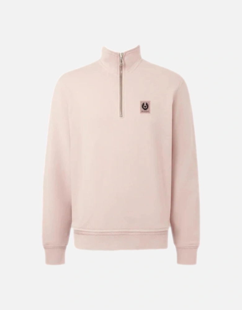 Quarter Zip Sweatshirt Dusk Pink