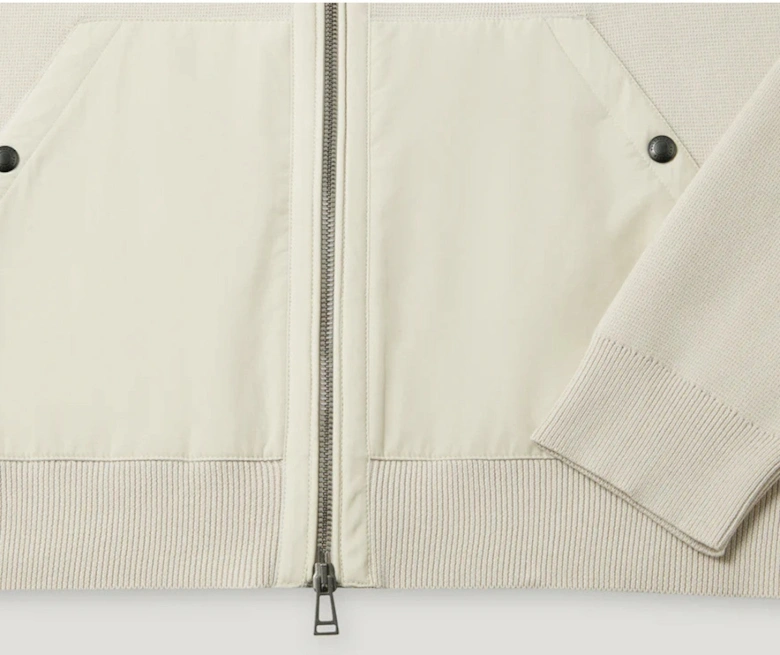 View Hooded Full Zip Silver Birch