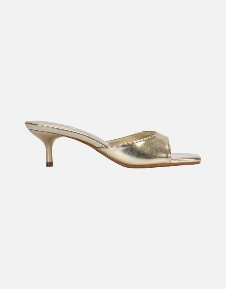 Womens/Ladies Katherine Metallic Mules