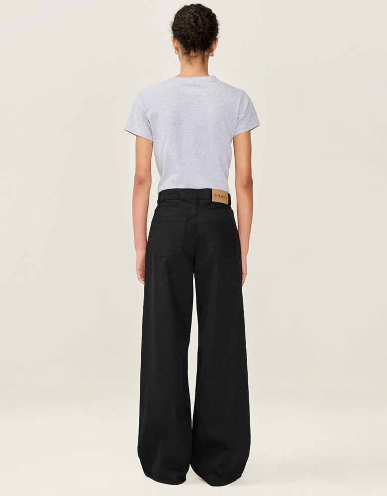 Connie Wide Jean in Black