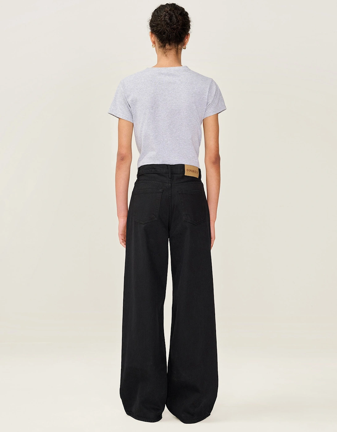 Connie Wide Jean in Black