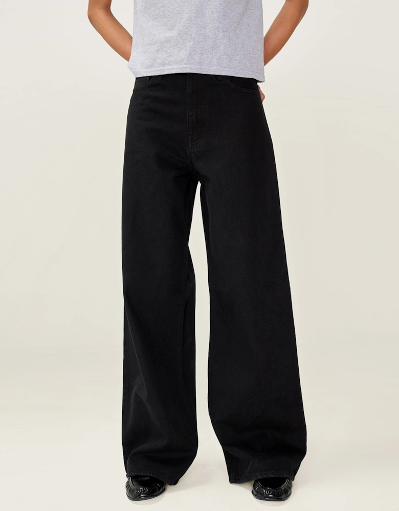 Connie Wide Jean in Black