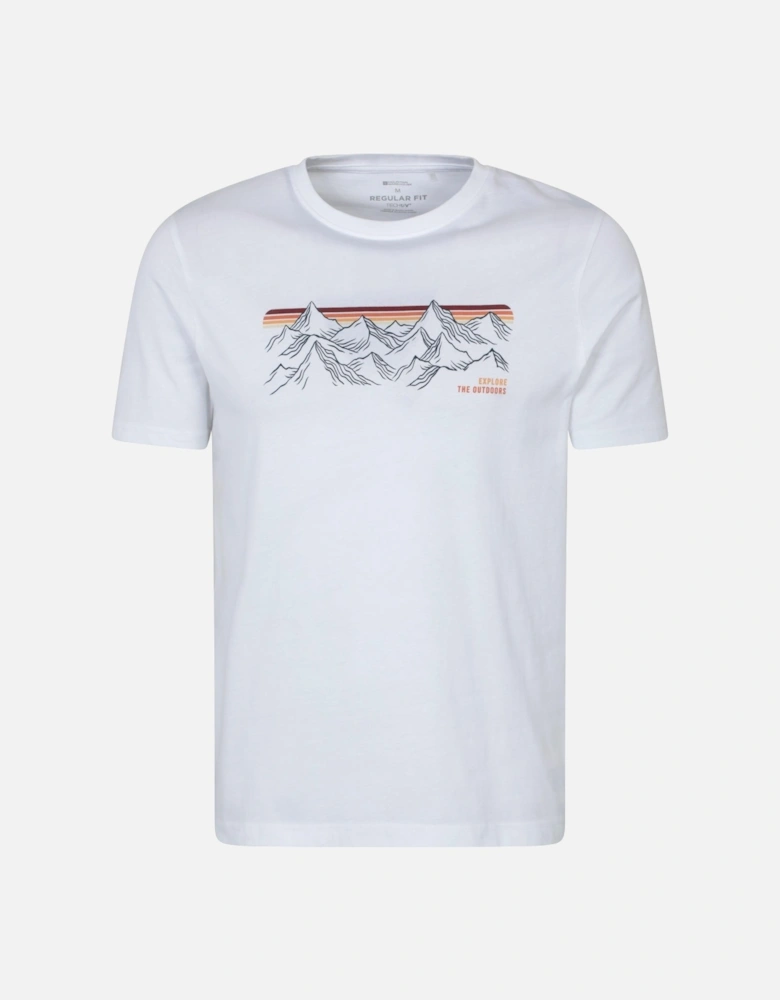 Mens Mountain Stripes T-Shirt