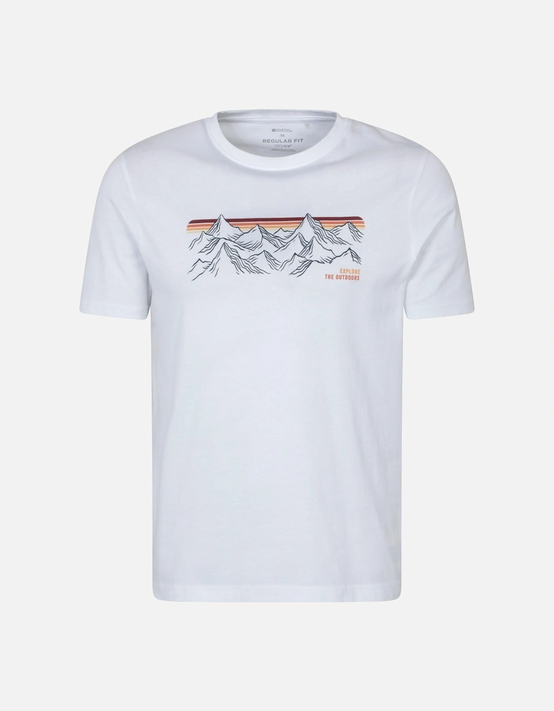 Mens Mountain Stripes T-Shirt, 2 of 1