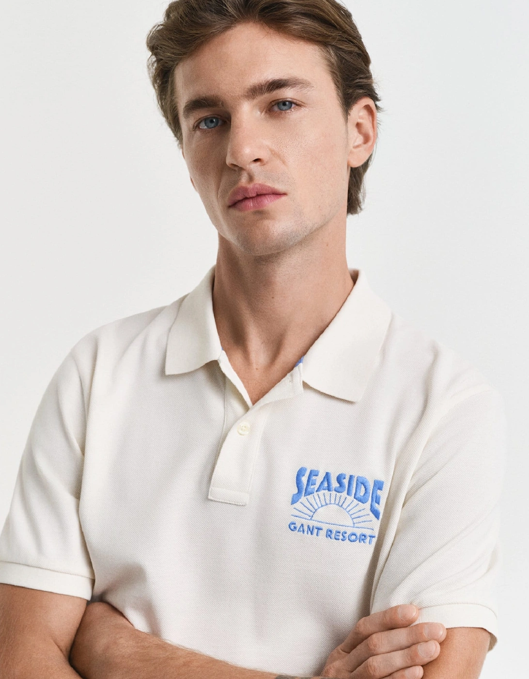 Graphic Short Sleeved Polo Shirt