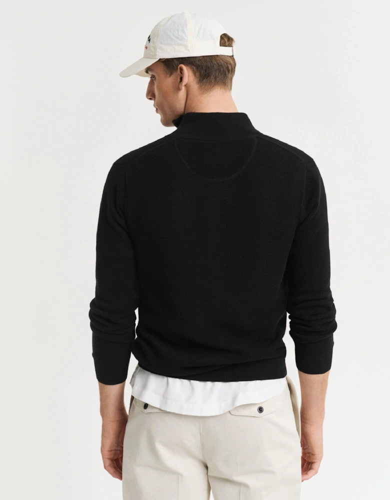 Coton Pique Half Zip Fleece