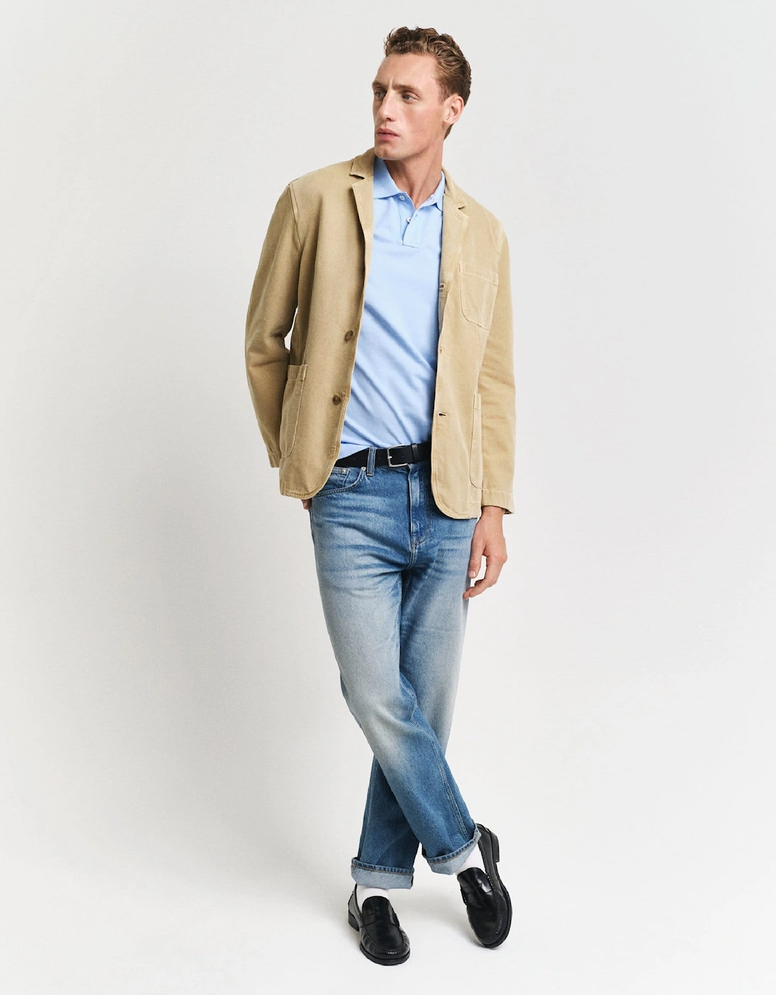 Regular-Fit Shield Short Slevees Polo Shirt