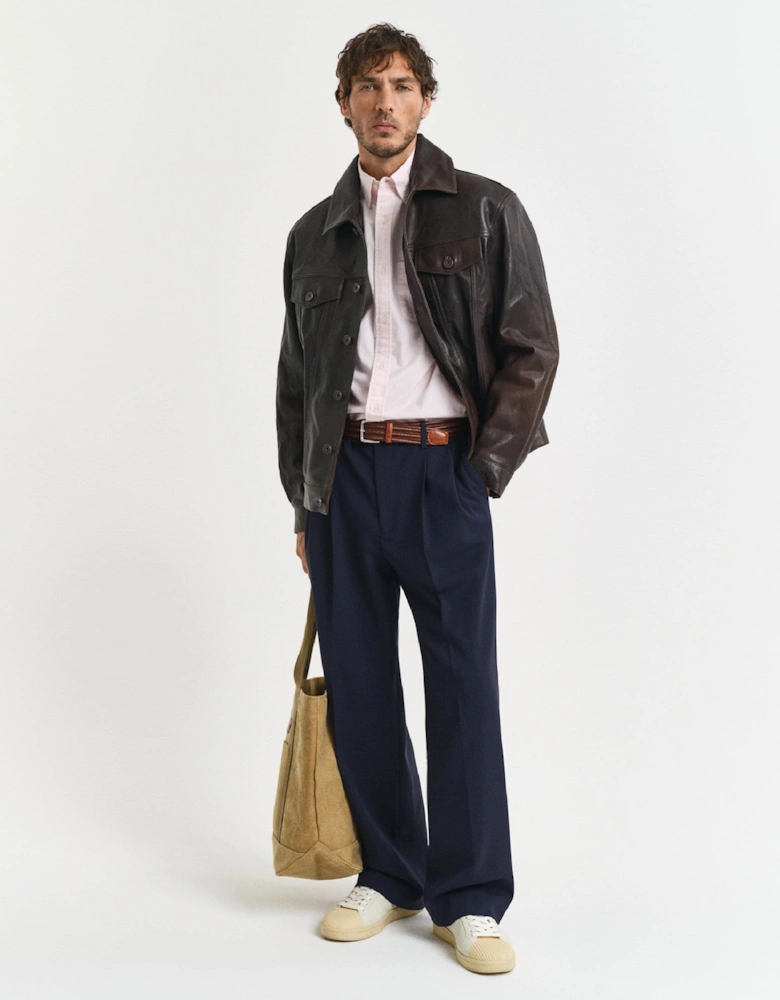 Regular-Fit Classic Short Sleeves Oxford Shirt