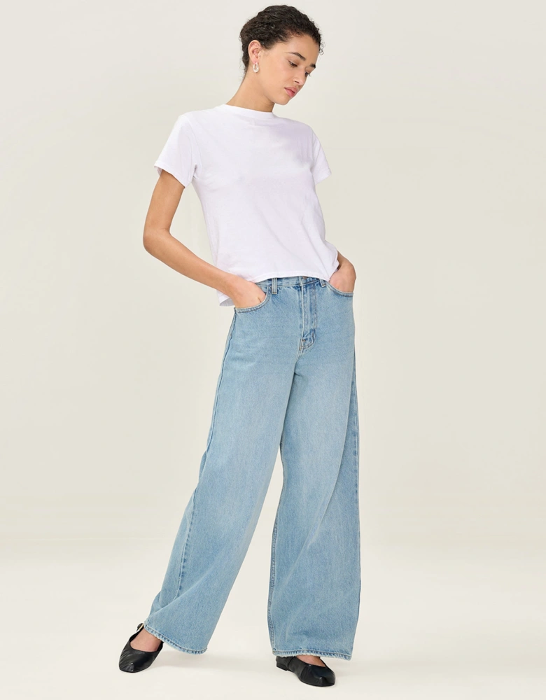 Connie Wide Jean in Light Wash