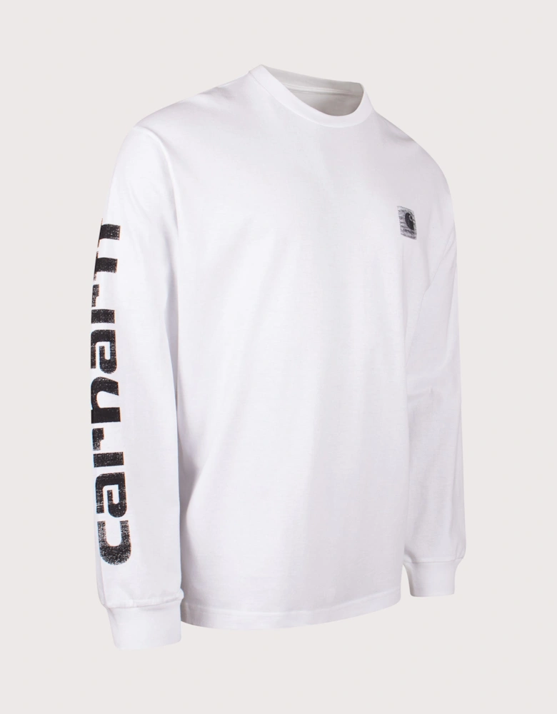 Relaxed Fit Archive Script Long Sleeve Top