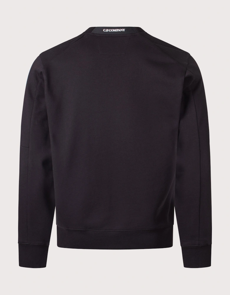 Diagonal Raised Fleece Lens Sweatshirt