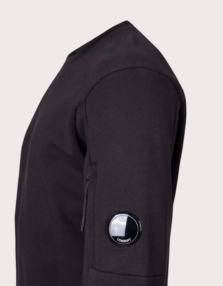 Diagonal Raised Fleece Lens Sweatshirt