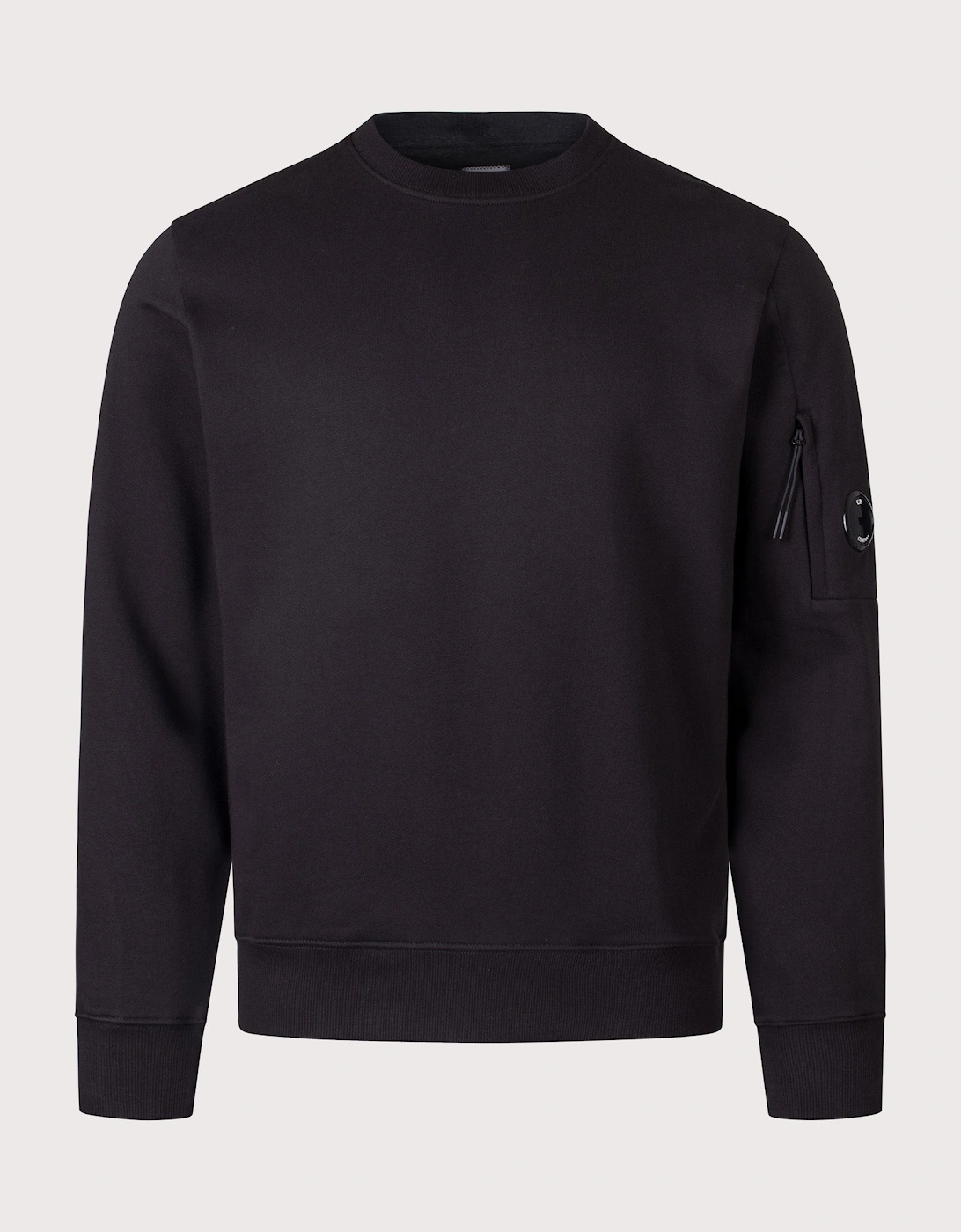 Diagonal Raised Fleece Lens Sweatshirt