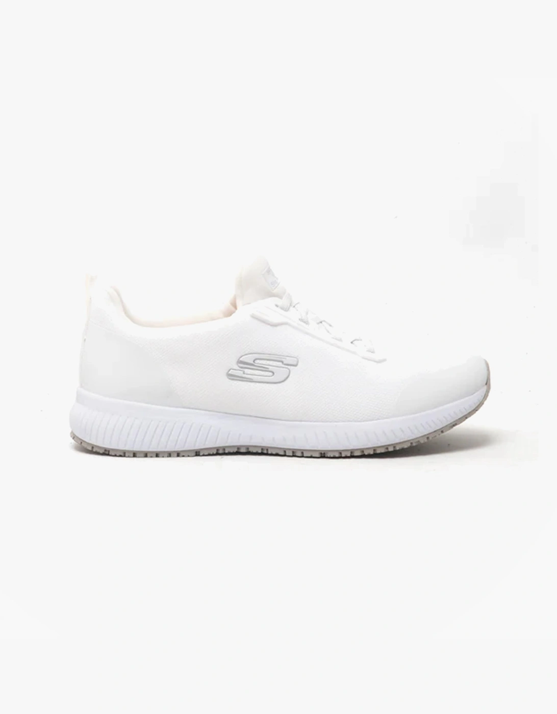 Skechers Women's White Work 77222Ec Squad Sr Occupational Trainers  5 Uk Size 5