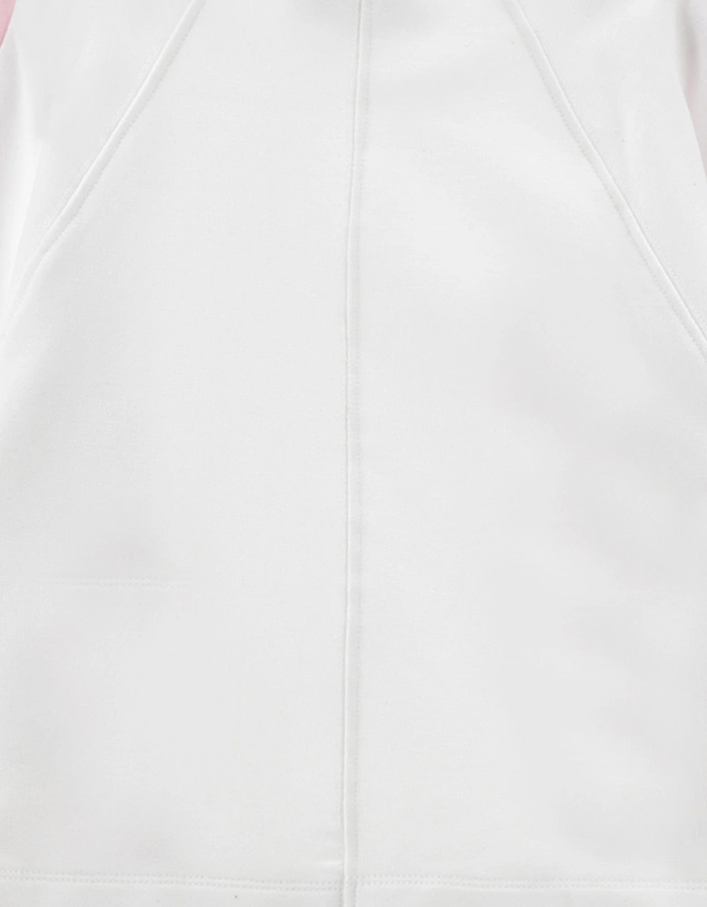 Girls Floral Bow Sweatshirt in White