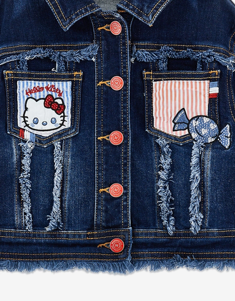 Girls Hello Kitty Denim Jacket in Blue