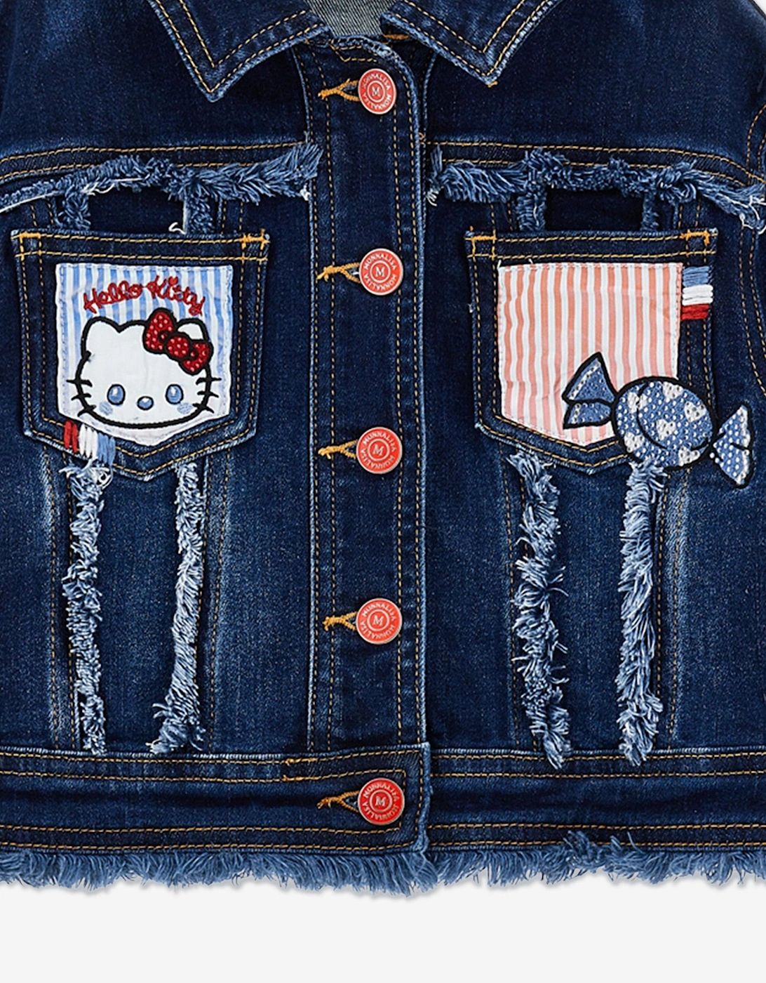 Girls Hello Kitty Denim Jacket in Blue