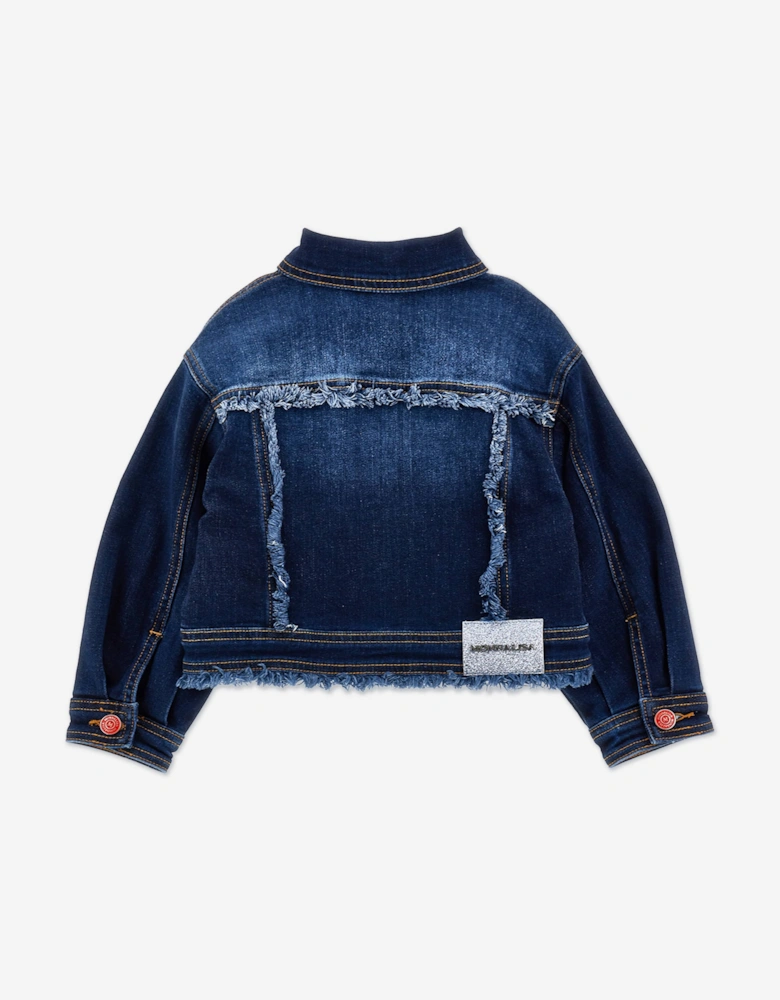 Girls Hello Kitty Denim Jacket in Blue