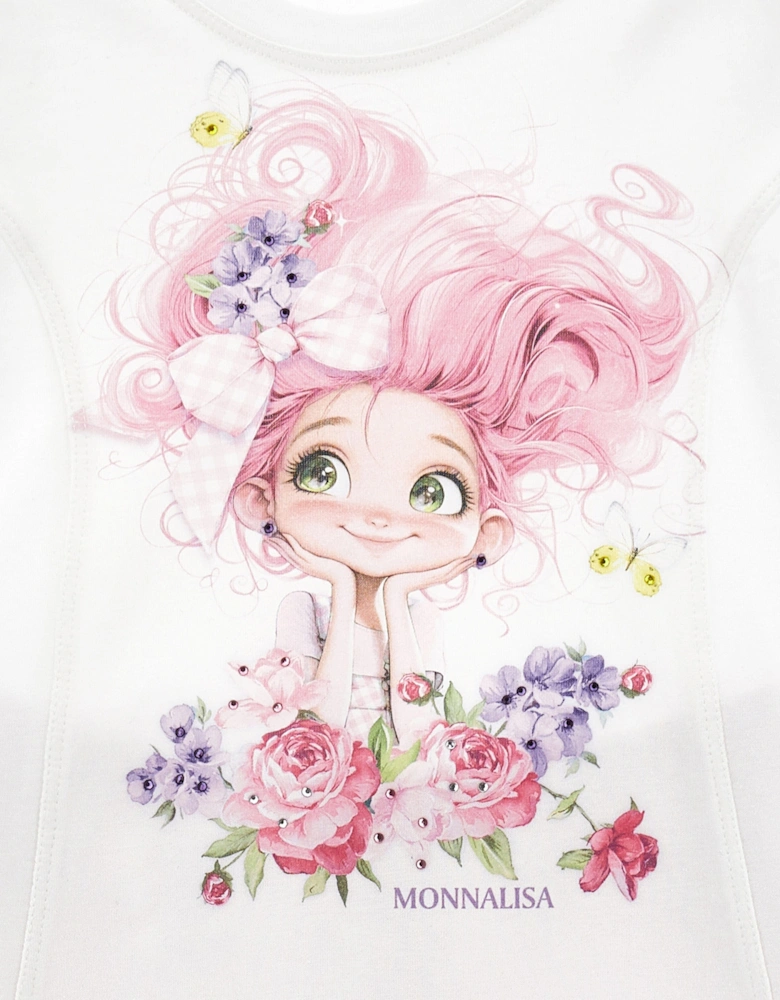 Girls Maxi T-Shirt and Leggings Set in Purple